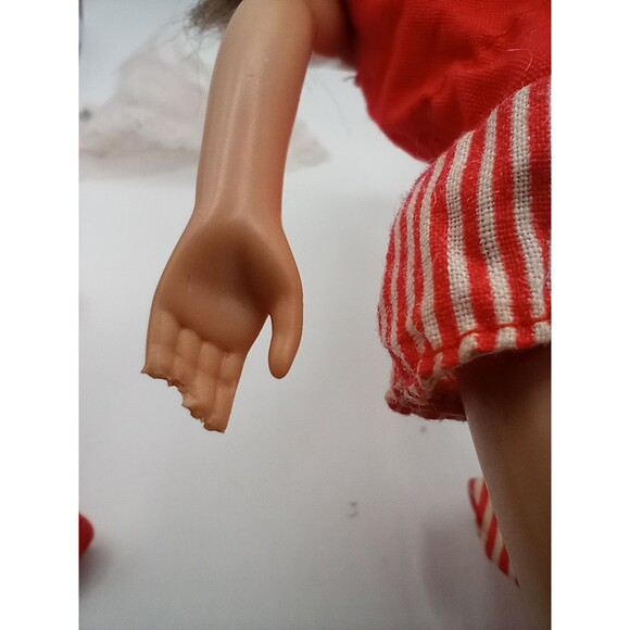 Vintage Skipper Doll 1960's Straight Leg Original Swimsuit Barbie Ken Mattel - Picture 3 of 16